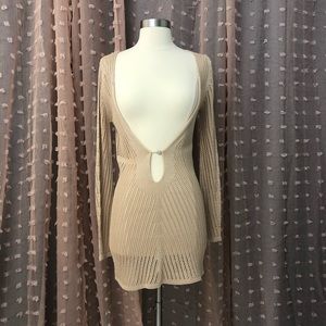 Musol Beige Knit Cover Up / Sweater